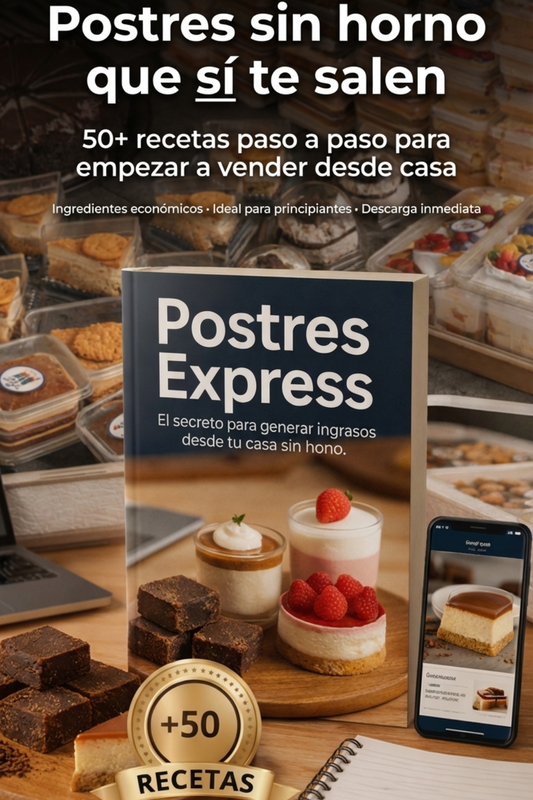 Postres Express: El secreto para generar ingresos desde tu casa sin horno